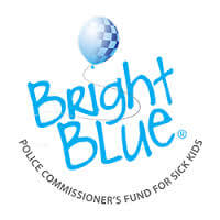 bright blue logo